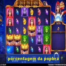 porcentagem da popbra