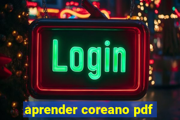 aprender coreano pdf