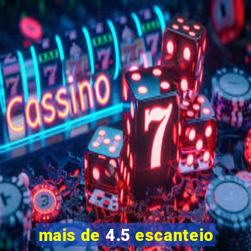 mais de 4.5 escanteio