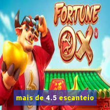 mais de 4.5 escanteio