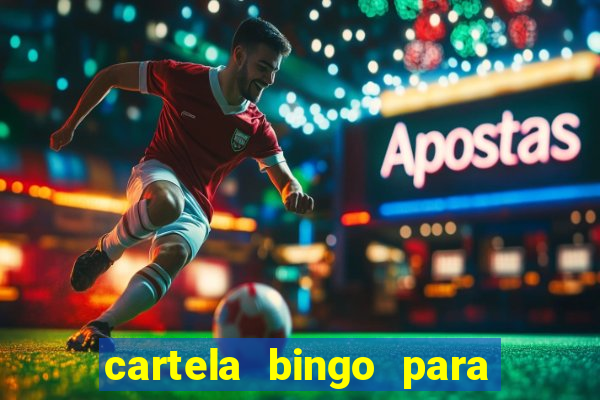 cartela bingo para cha de cozinha imprimir gratis