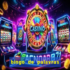 bingo de palavras cha de bebe