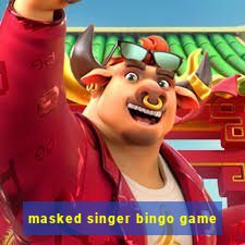 masked singer bingo game