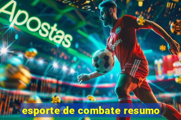 esporte de combate resumo