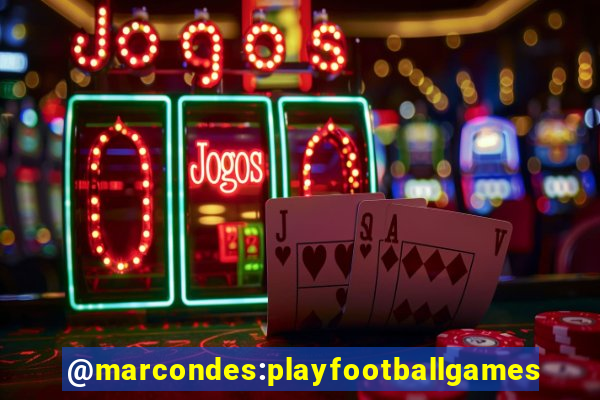 @marcondes:playfootballgames bingo football