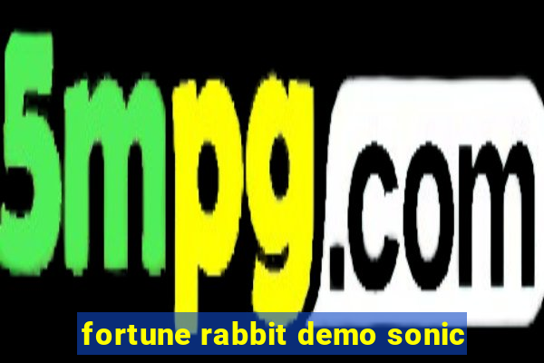 fortune rabbit demo sonic