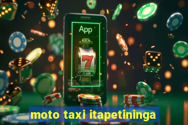 moto taxi itapetininga