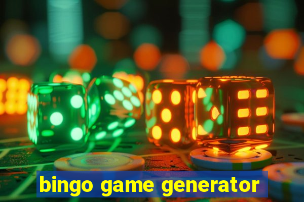 bingo game generator