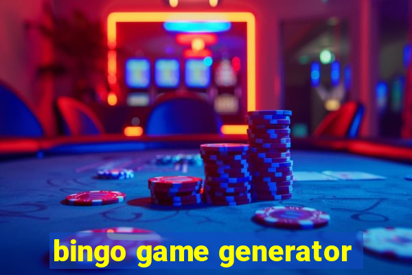 bingo game generator