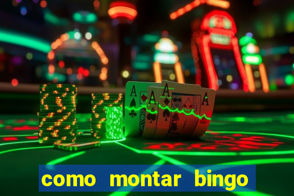 como montar bingo brinquedos toia