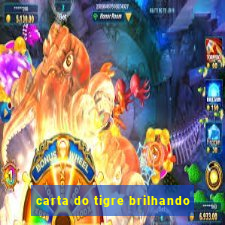 carta do tigre brilhando