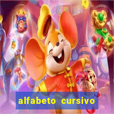 alfabeto cursivo para treinar caligrafia