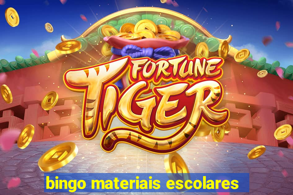 bingo materiais escolares