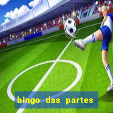 bingo das partes do corpo