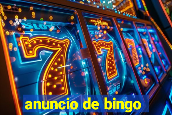 anuncio de bingo