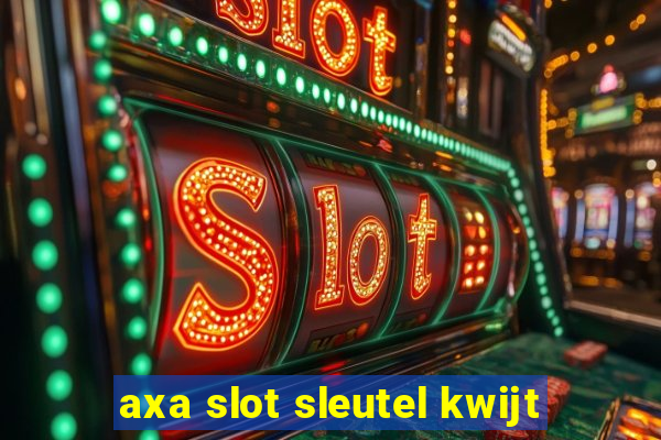 axa slot sleutel kwijt