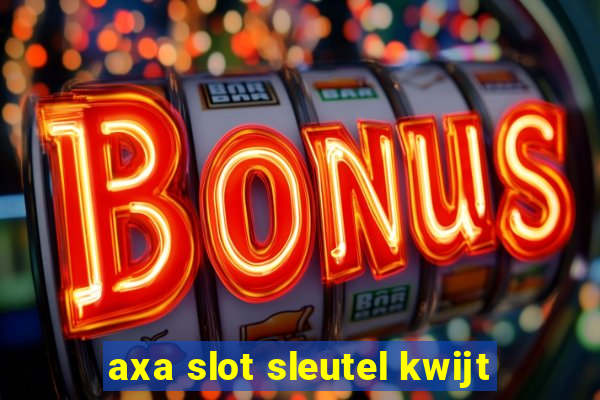 axa slot sleutel kwijt