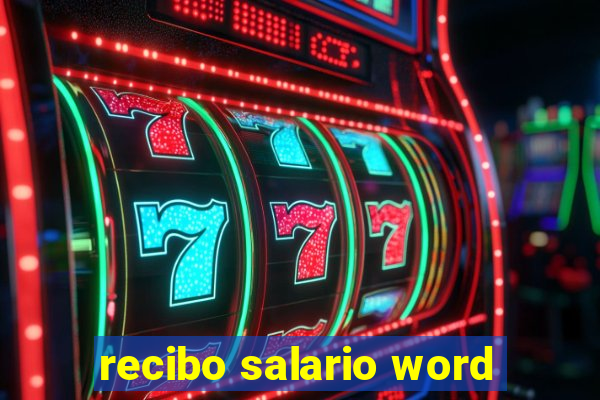 recibo salario word