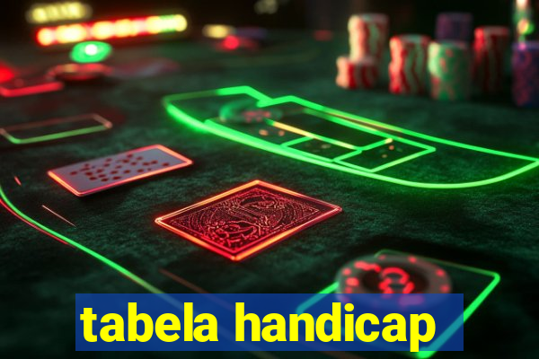 tabela handicap