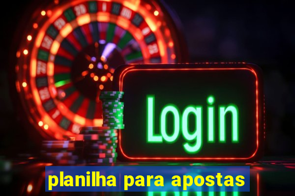 planilha para apostas