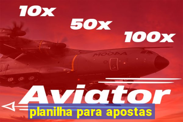 planilha para apostas