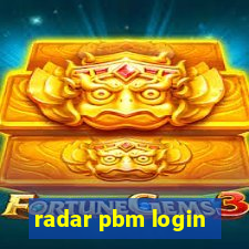 radar pbm login