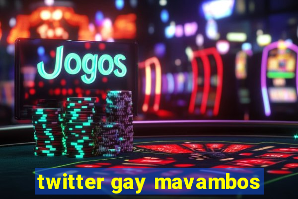 twitter gay mavambos