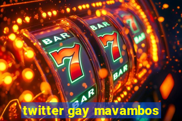 twitter gay mavambos