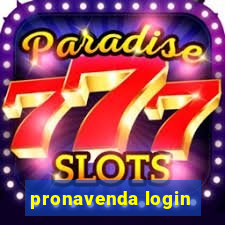 pronavenda login