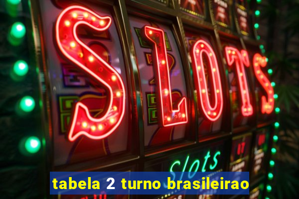 tabela 2 turno brasileirao