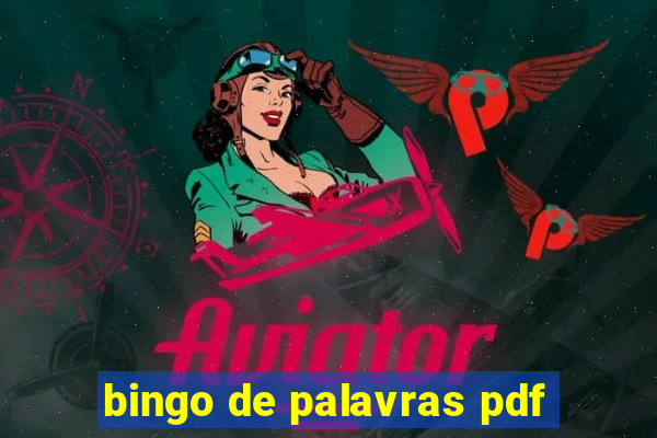 bingo de palavras pdf