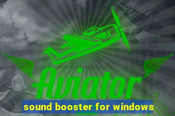 sound booster for windows