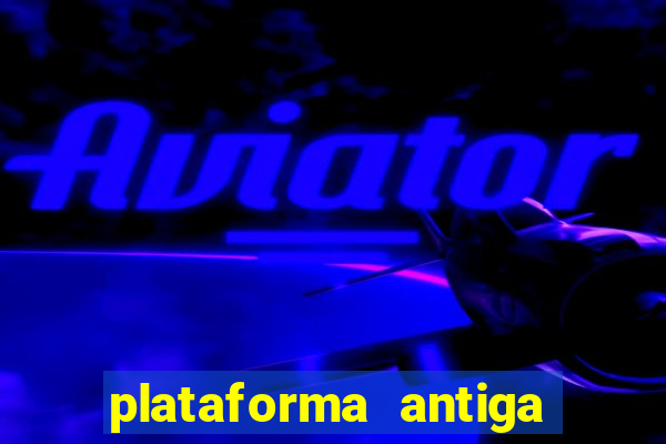 plataforma antiga de jogos