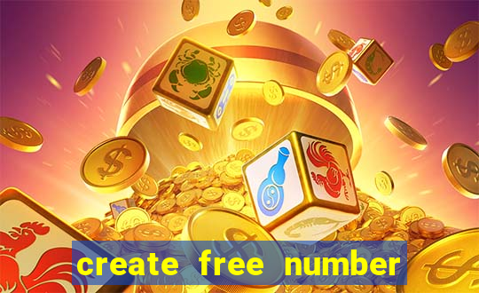 create free number bingo card