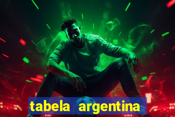 tabela argentina torneo betano