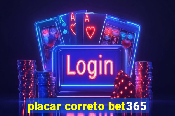 placar correto bet365