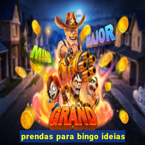 prendas para bingo ideias