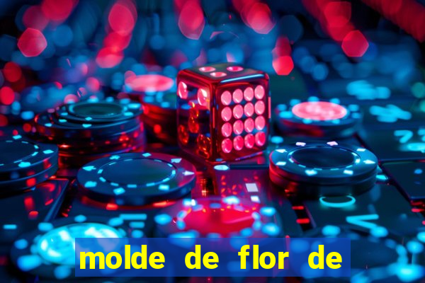 molde de flor de eva grande para imprimir