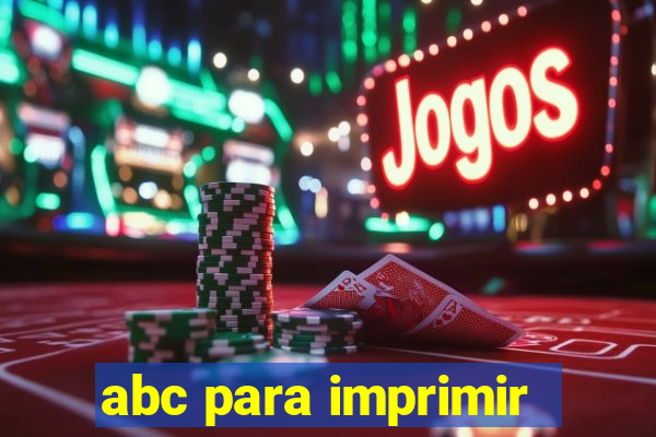 abc para imprimir