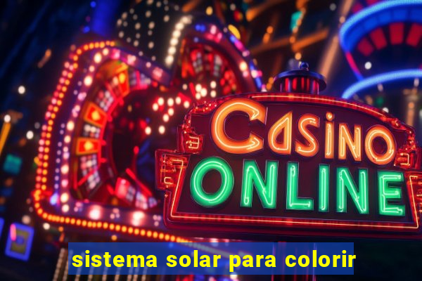 sistema solar para colorir