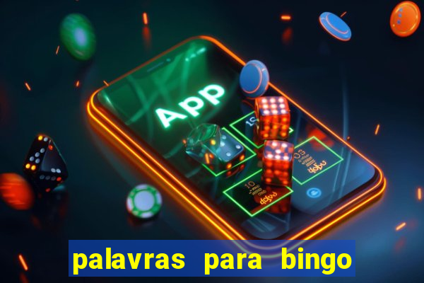 palavras para bingo cha de bebe