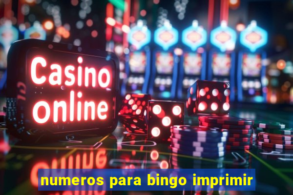 numeros para bingo imprimir