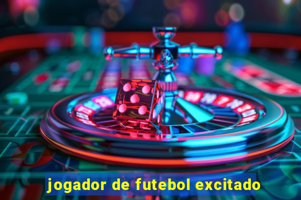 jogador de futebol excitado