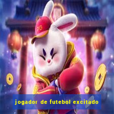 jogador de futebol excitado