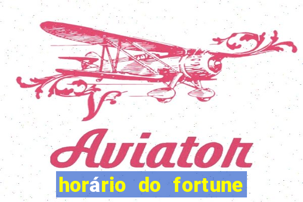 horário do fortune rabbit hoje