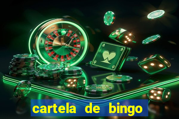 cartela de bingo para educa??o infantil