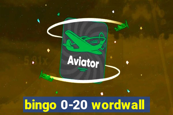 bingo 0-20 wordwall