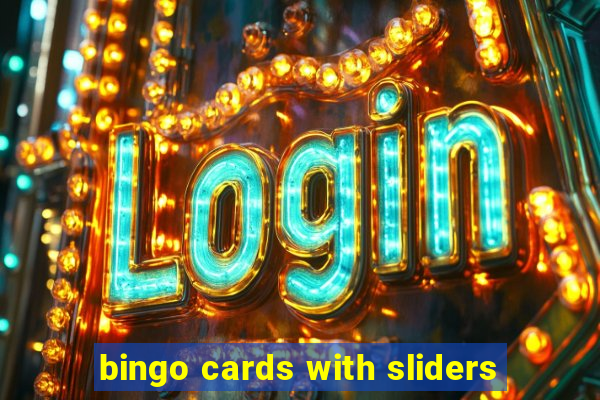 bingo cards with sliders