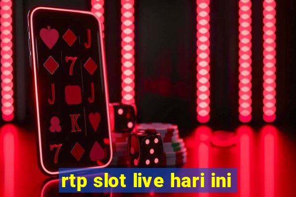 rtp slot live hari ini