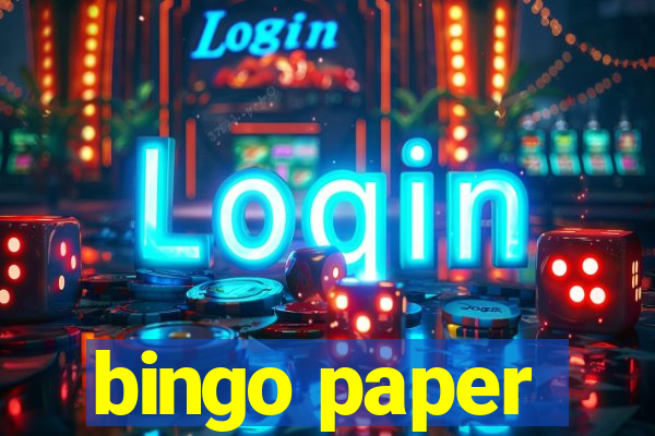 bingo paper